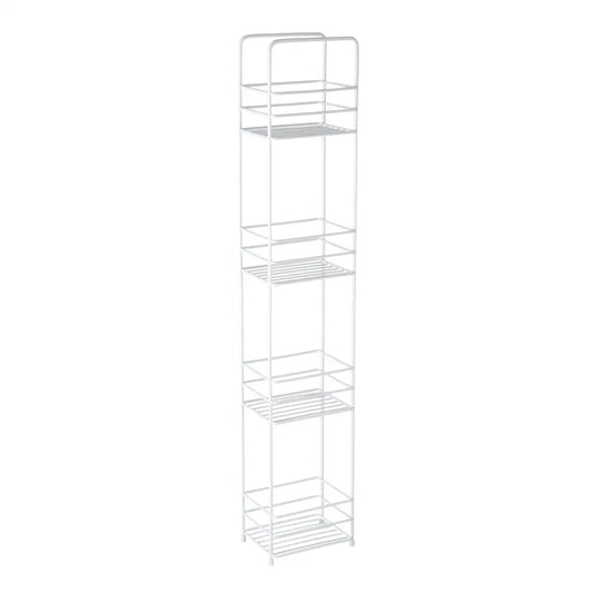 4 Tier White Rectangle Storage Caddy