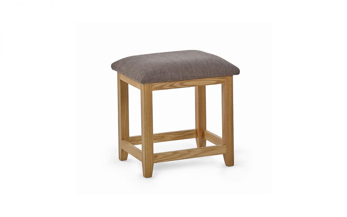 Mallory Single Pedestal Dressing Table with Stool