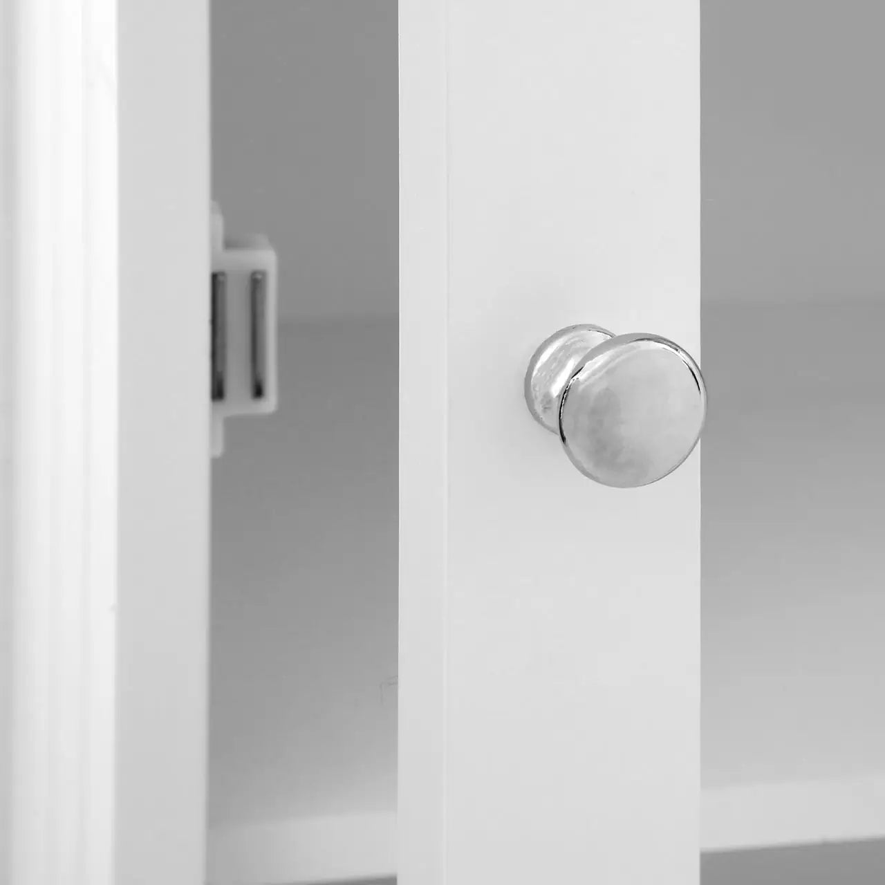 Portland Glass Door Floor Standing Cabinet