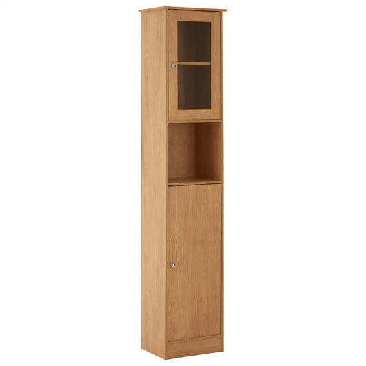 Portland Tall Oak Veneer Cabinet