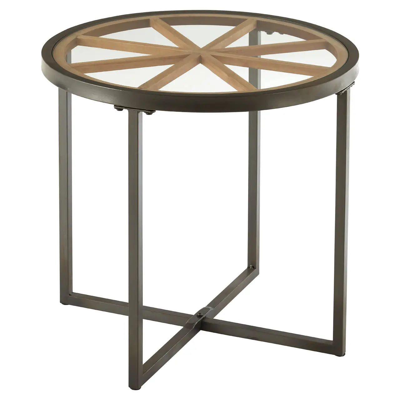 Glass Round Side Table