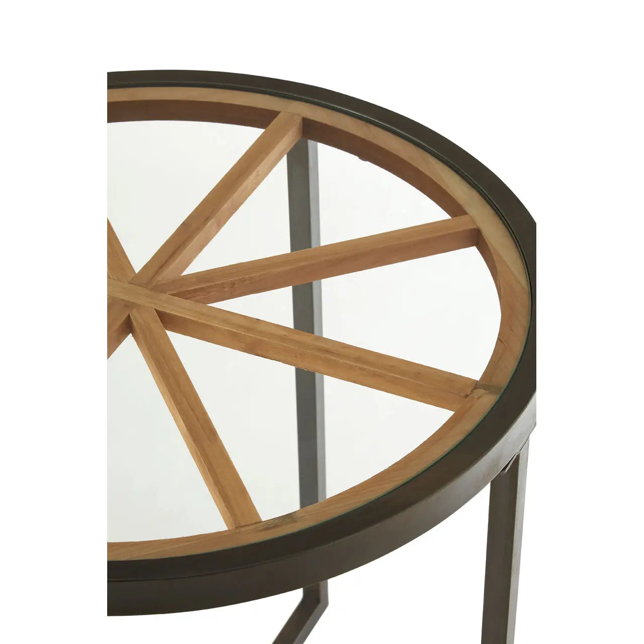 Glass Round Side Table