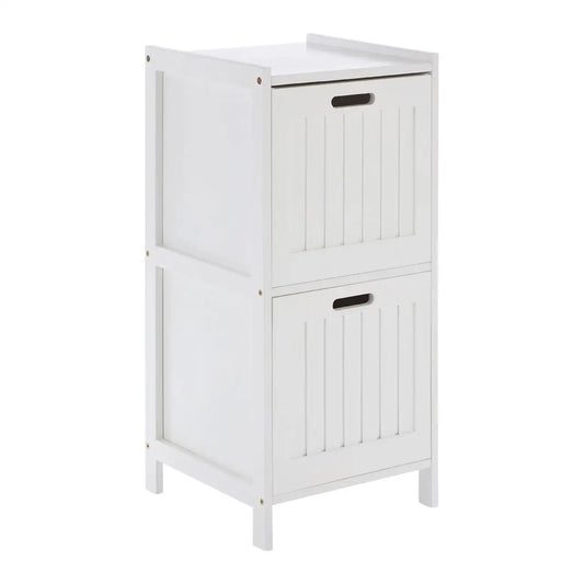 Dara 2 Drawer Rustic Bathroom Shelf Unit