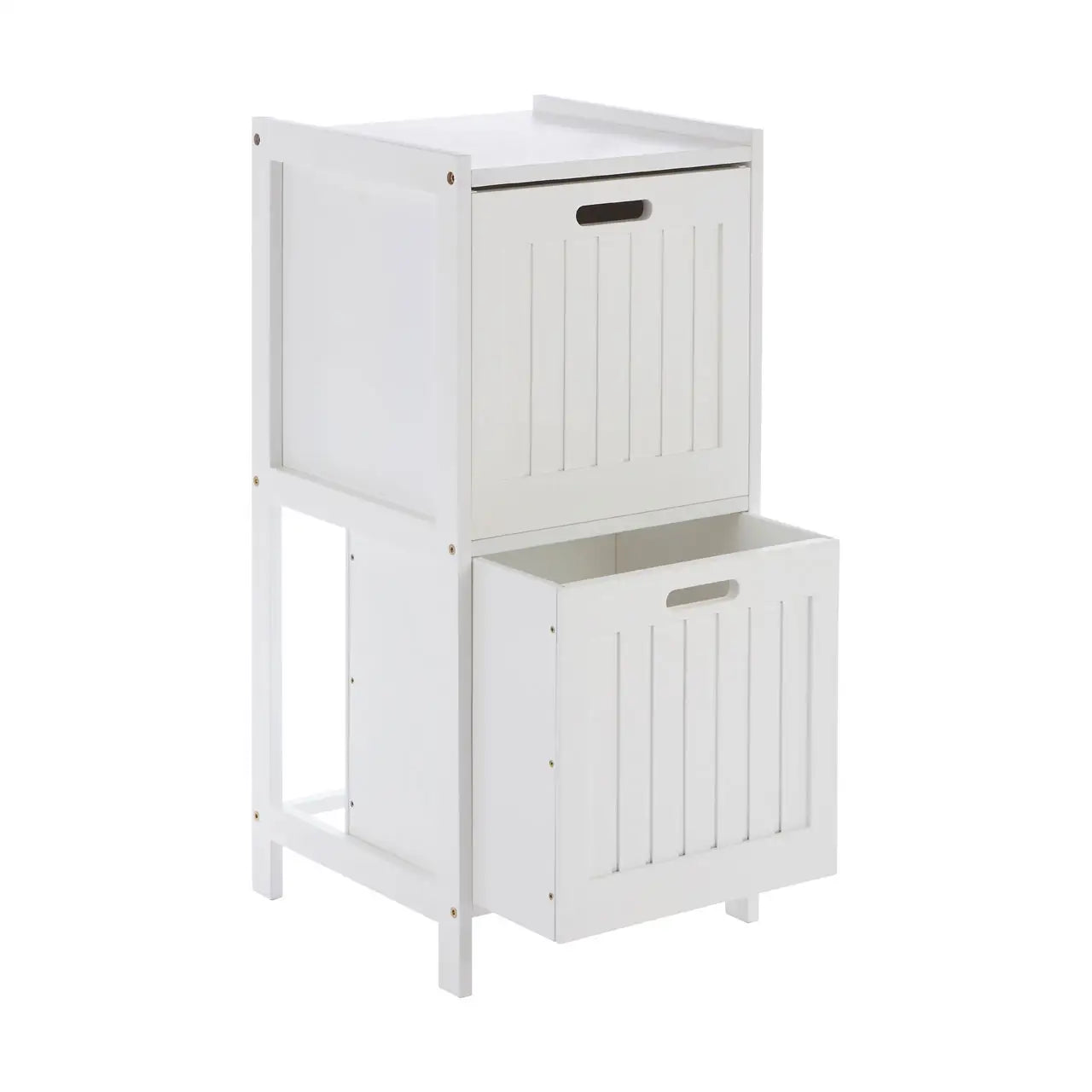 Dara 2 Drawer Rustic Bathroom Shelf Unit