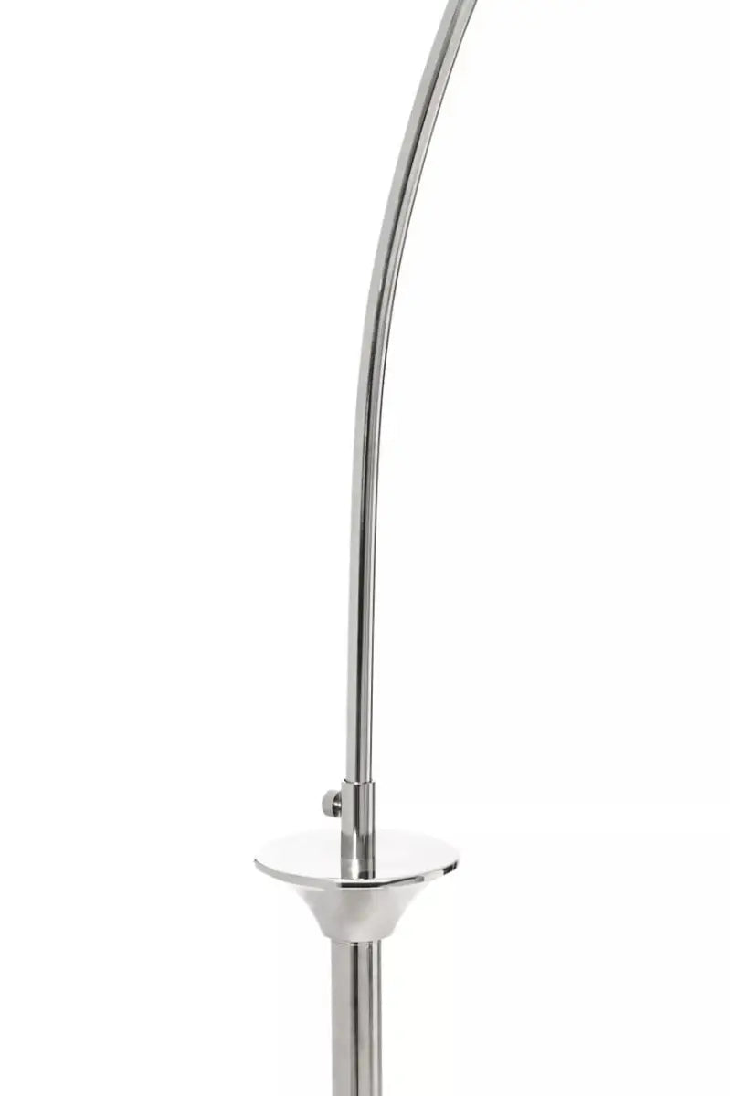 Hubert Saint Nickel Finish Metal Floor Lamp