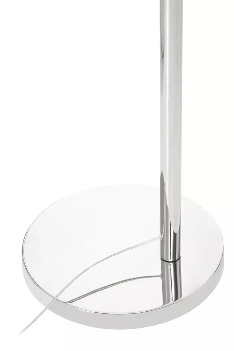 Hubert Saint Nickel Finish Metal Floor Lamp