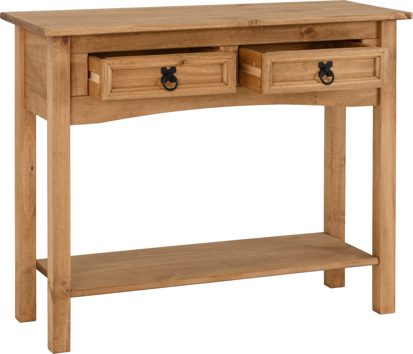 Corona 2 Drawer Console Table with Shelf