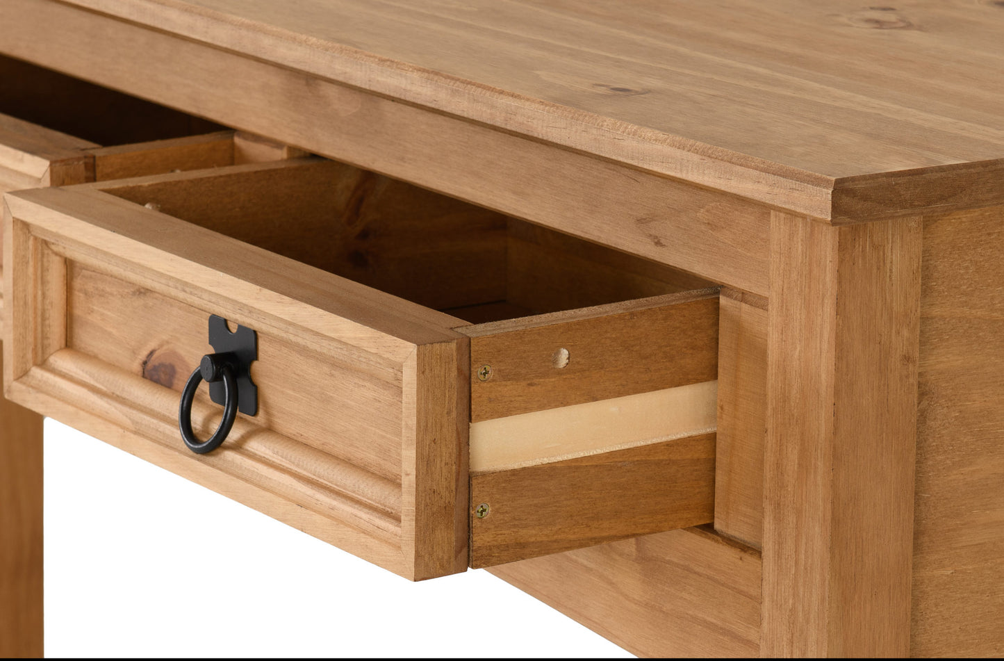 Corona 3 Drawer Console Table with Shelf