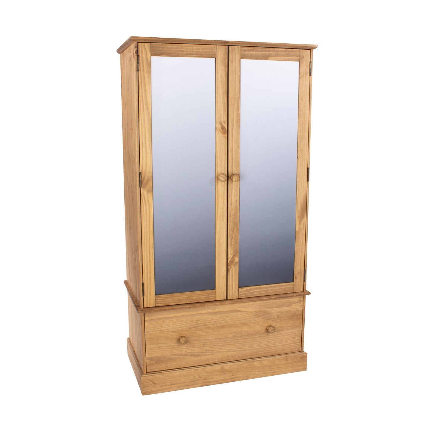 Mirrored Wardrobe with Drawer
