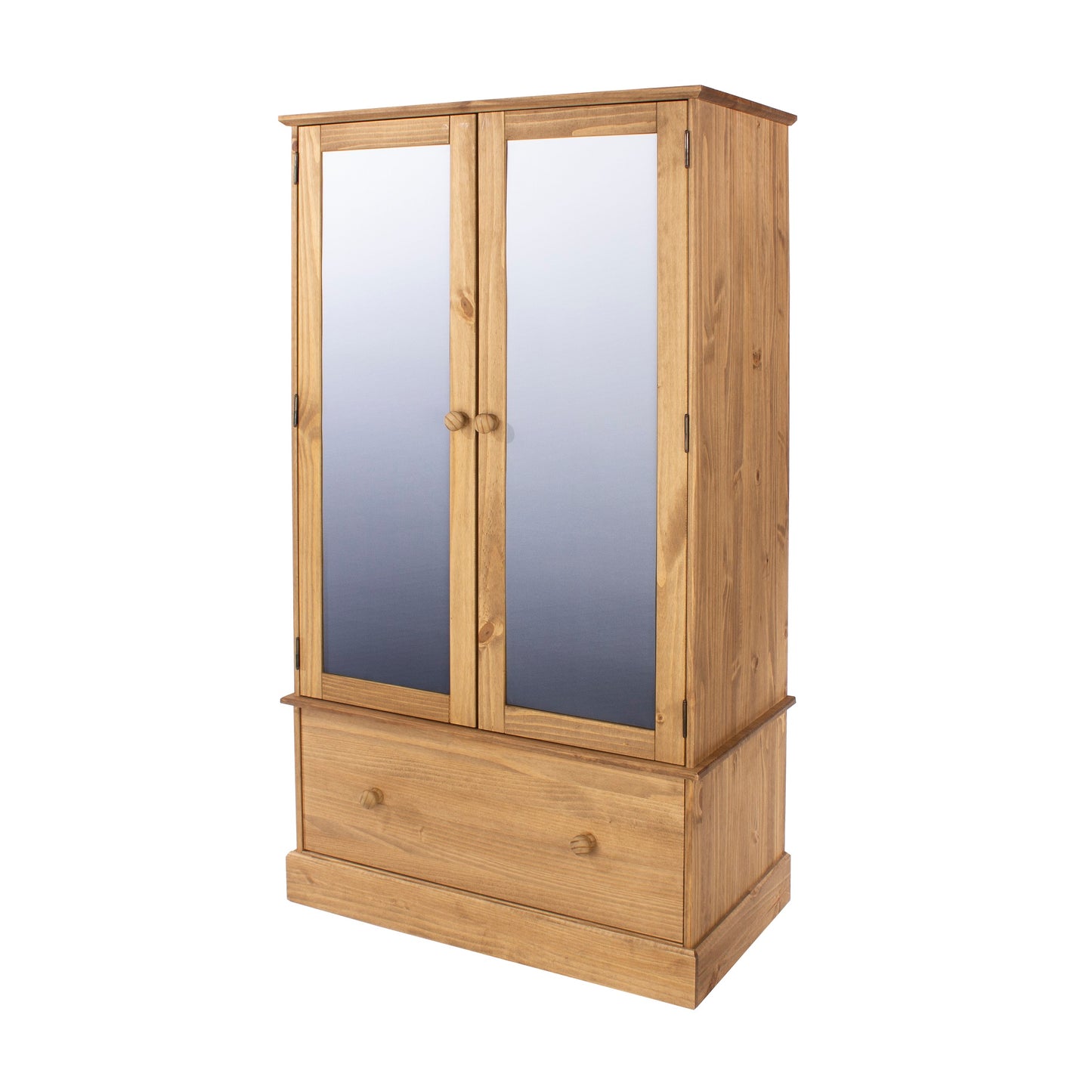 Mirrored Wardrobe with Drawer