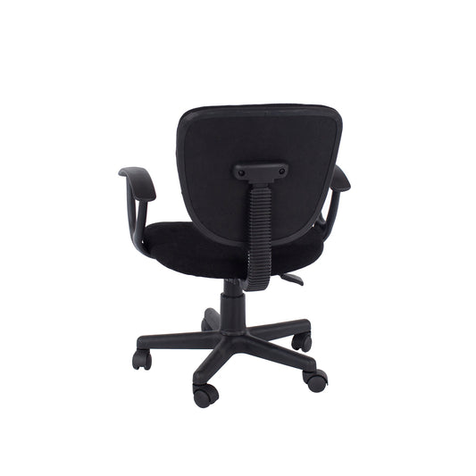 Loft Study Chair with Black Fabric Back & Seat
