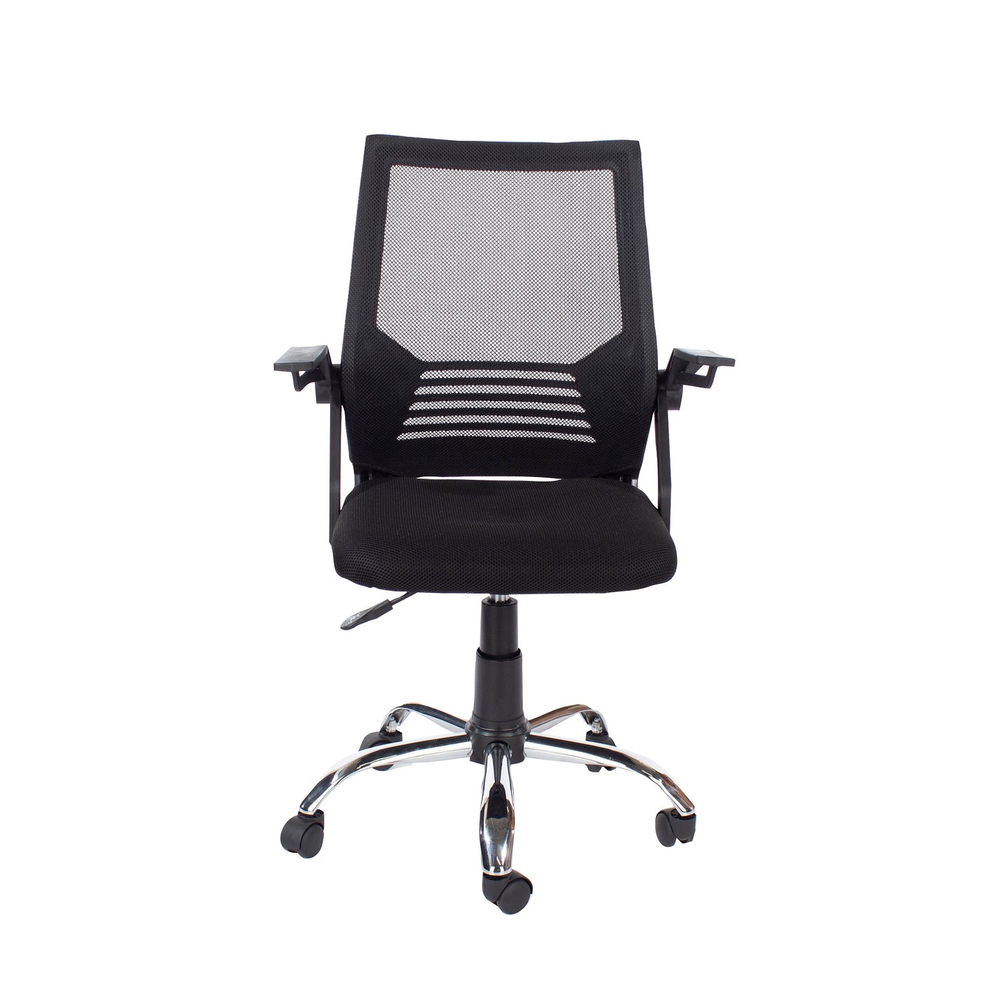 Loft Study Chair with Black Mesh Back & Fabric Seat