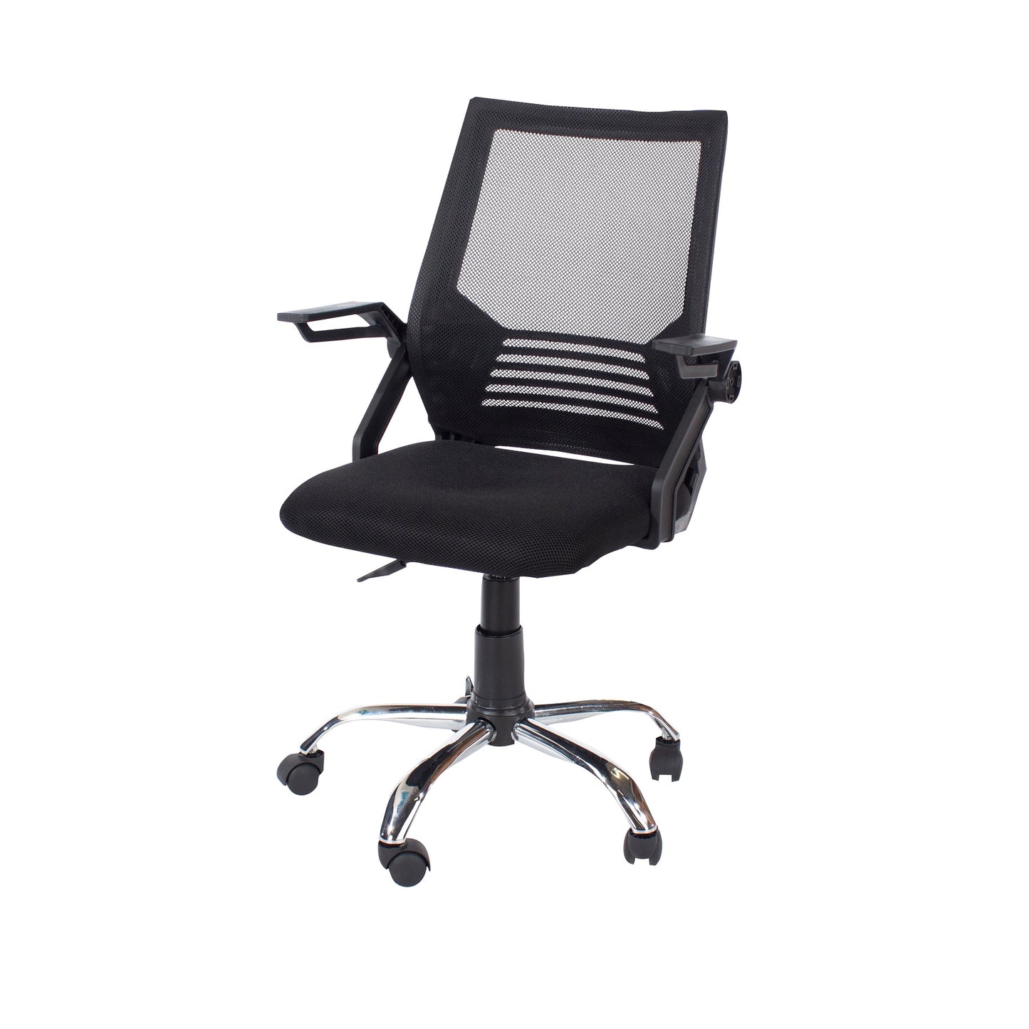 Loft Study Chair with Black Mesh Back & Fabric Seat