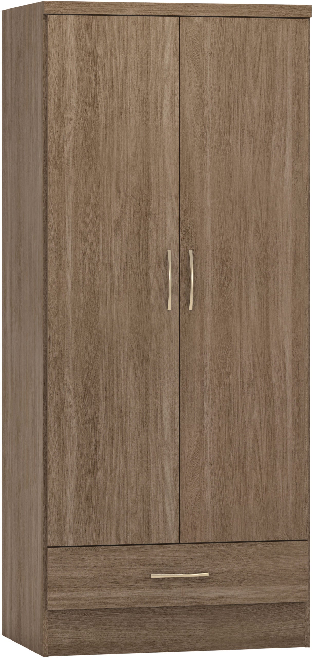 Nevada 2 Door 1 Drawer Wardrobe
