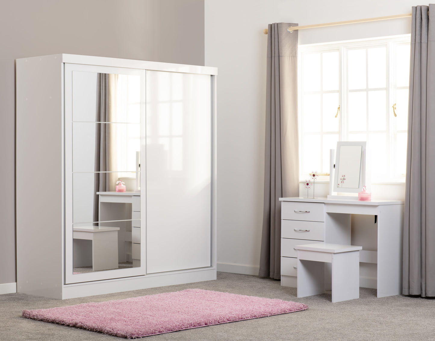 Nevada 4 Drawer Dressing Table Set