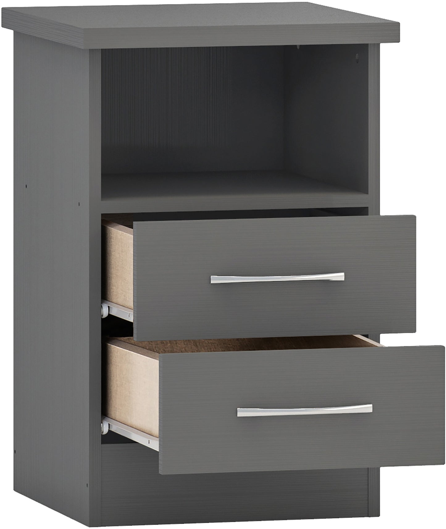 Nevada 2 Drawer Bedside Unit