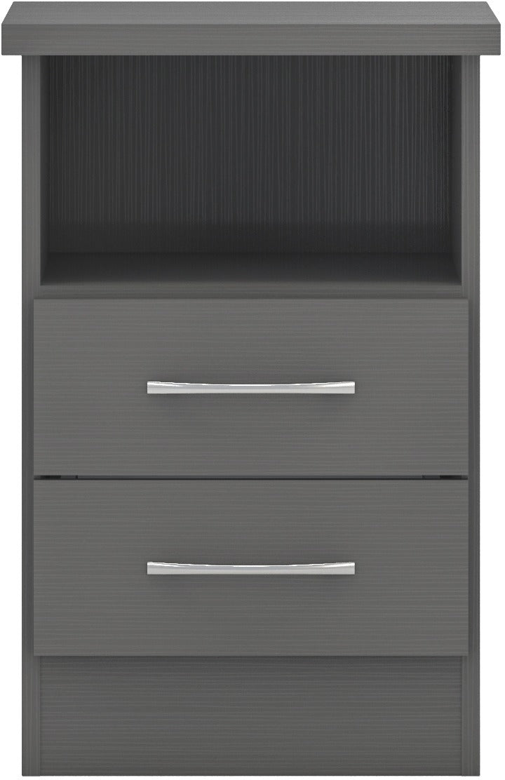 Nevada 2 Drawer Bedside Unit