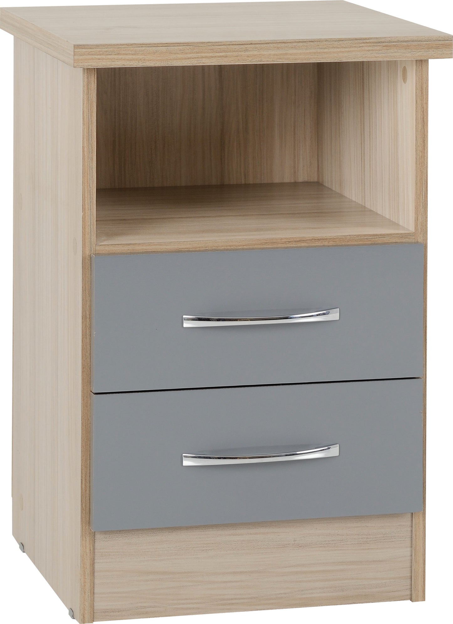 Nevada 2 Drawer Bedside Unit