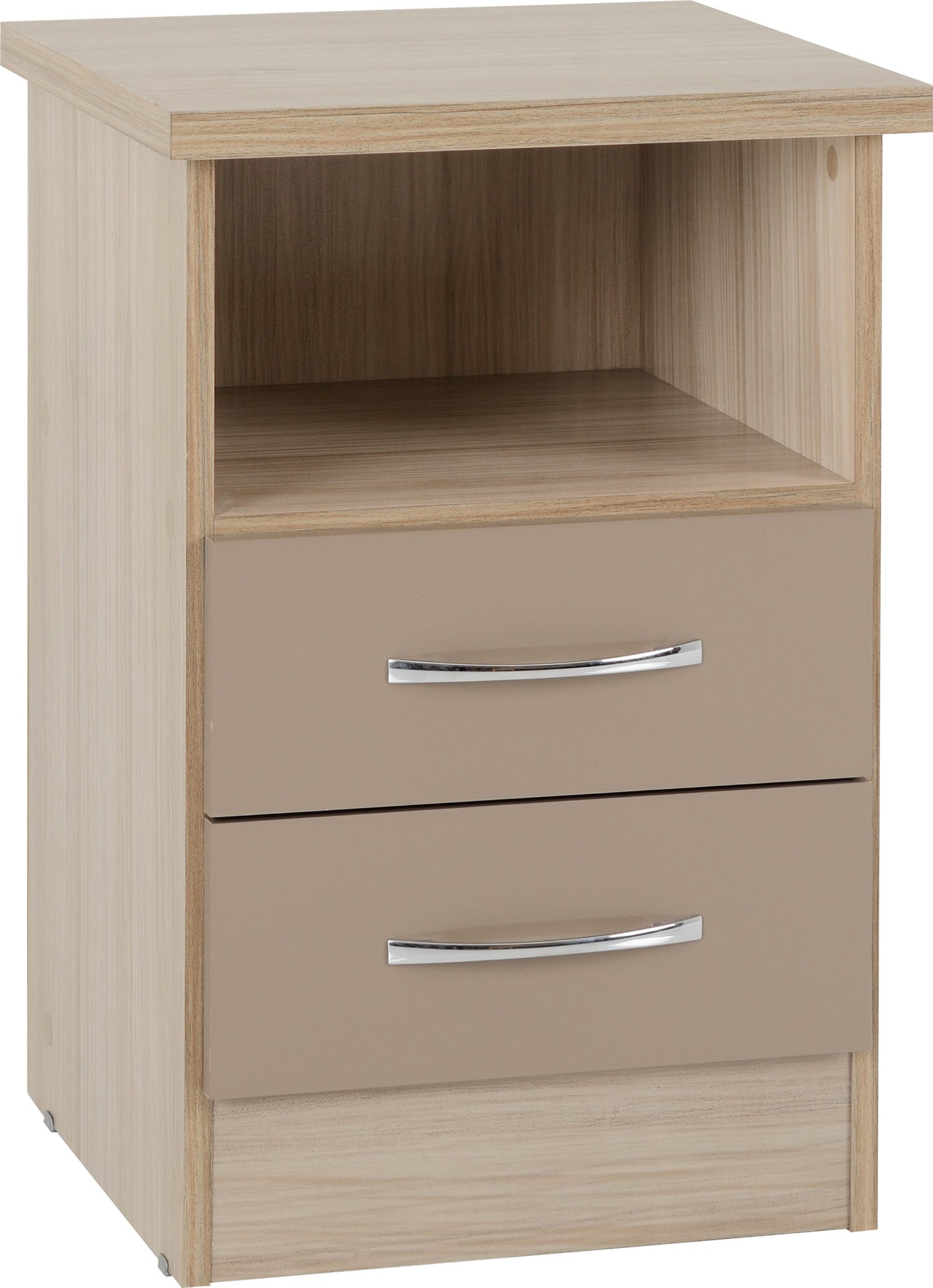 Nevada 2 Drawer Bedside Unit