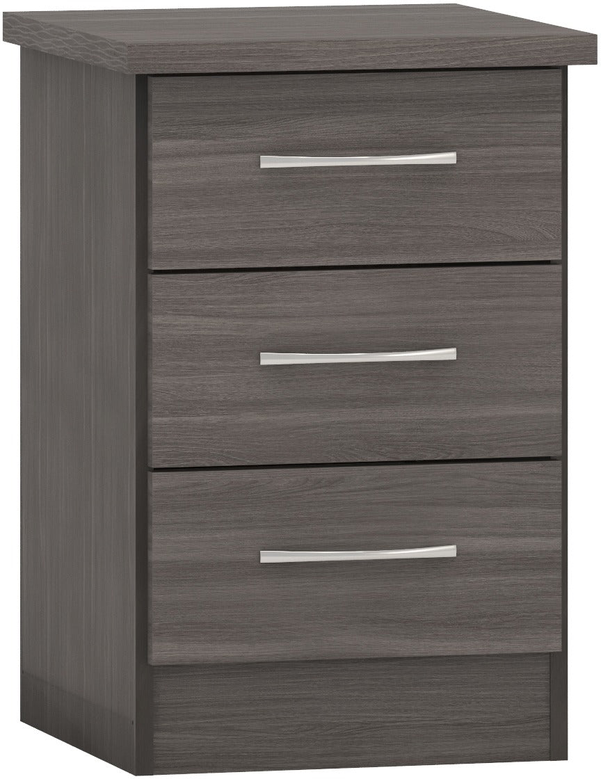 Nevada 3 Drawer Bedside Chest
