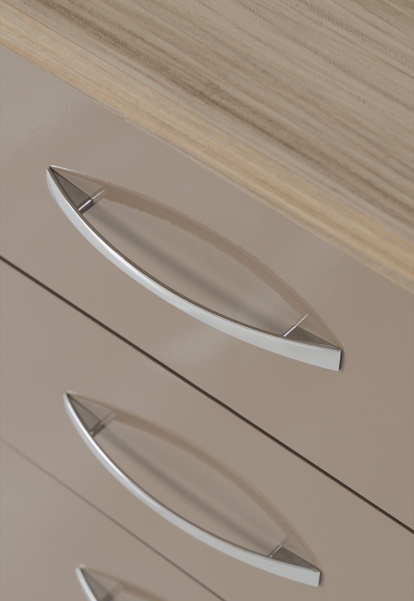 Nevada 3 Drawer Bedside Chest