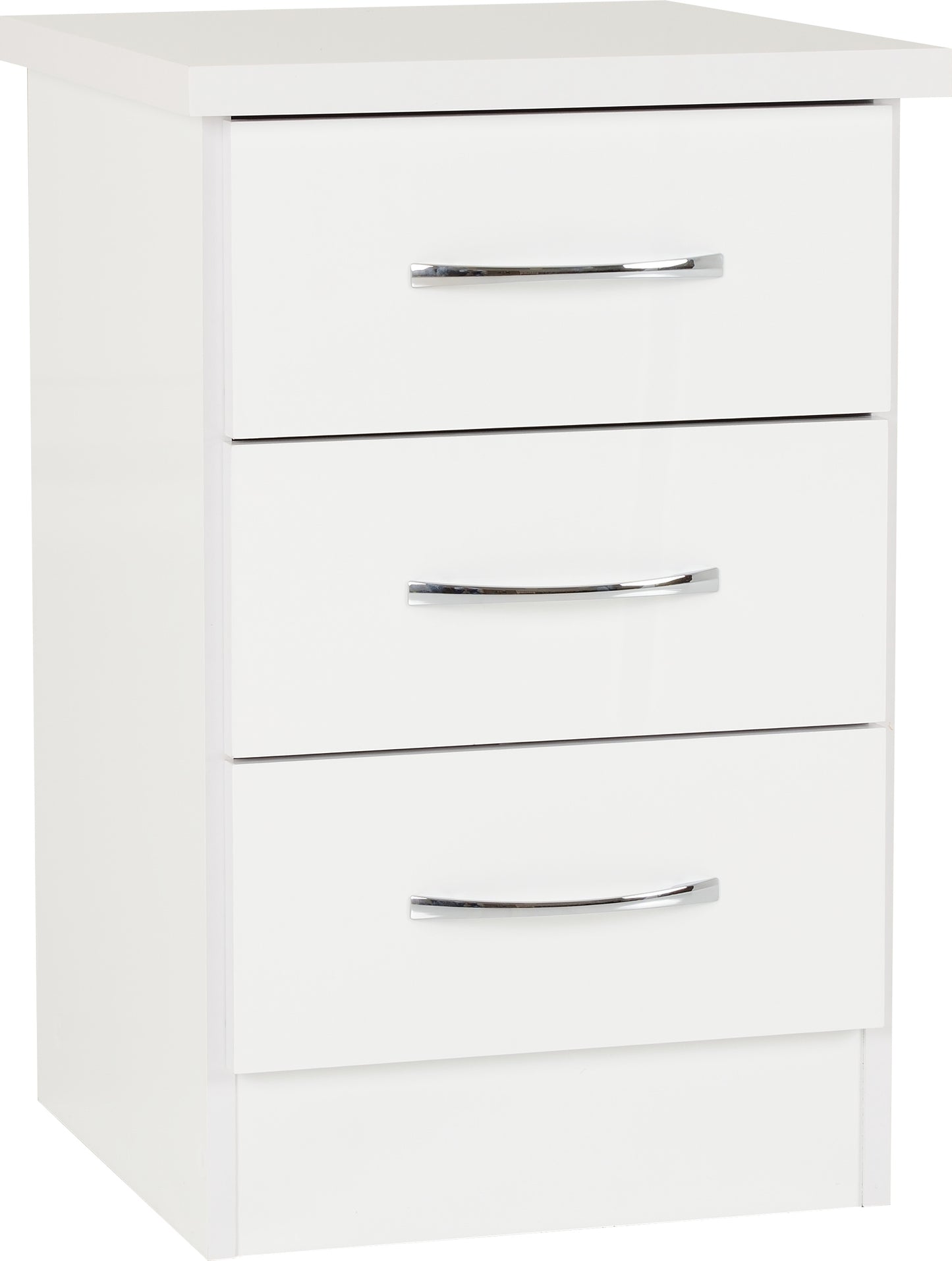 Nevada 3 Drawer Bedside Chest