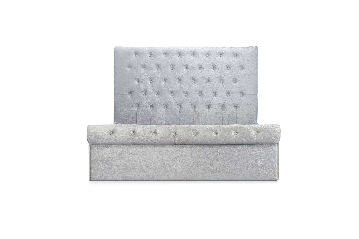 Velvet Ottoman Bed