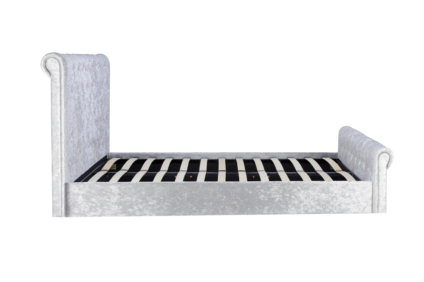 Velvet Ottoman Bed