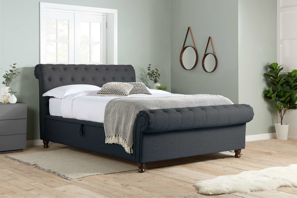 Side Lifting Ottoman Bed