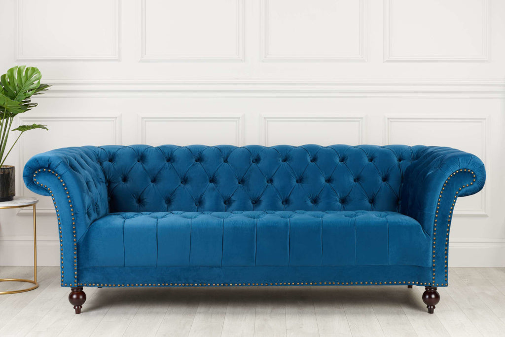 Chester 3 Seater Sofa in Midnight Blue