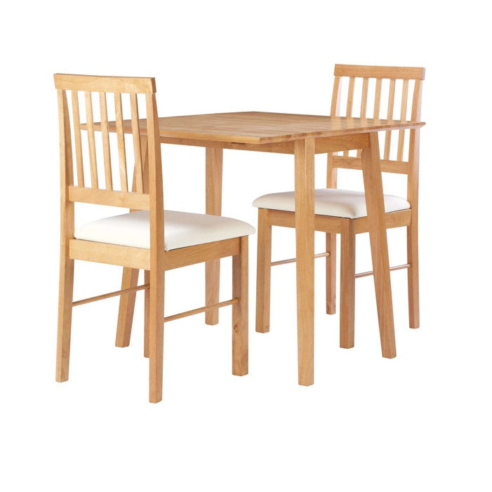 Drop Leaf Dining Set Oak Colour Finish