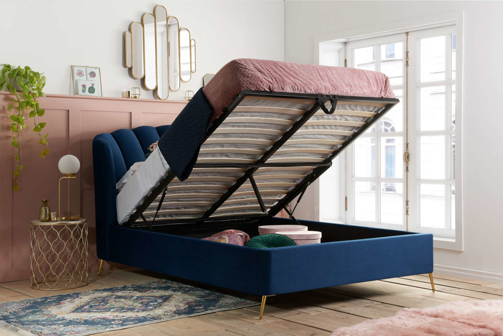 Lottie Fabric Ottoman Bed