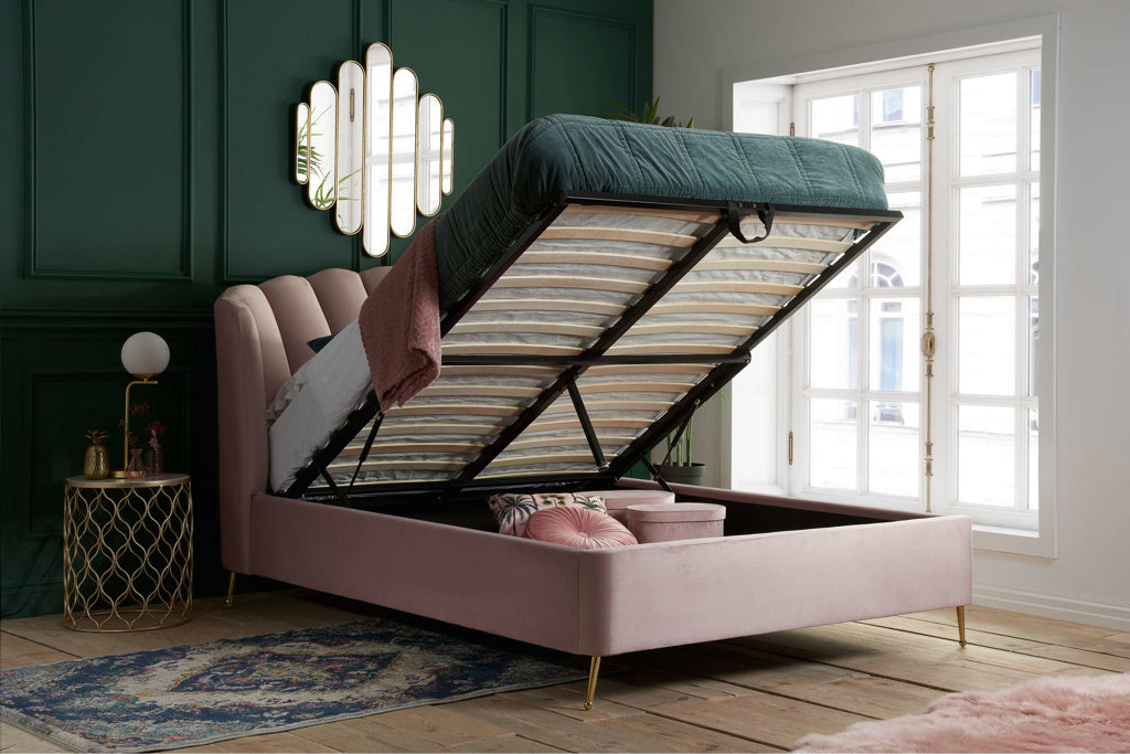 Lottie Fabric Ottoman Bed