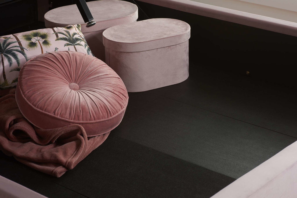 Lottie Fabric Ottoman Bed