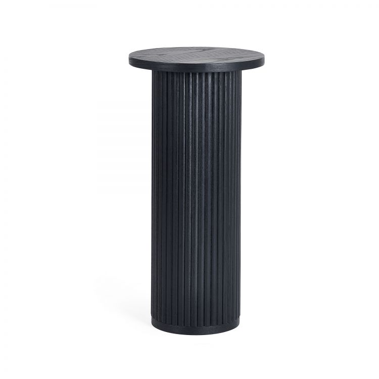 Louis Black Fluted Drinks Table