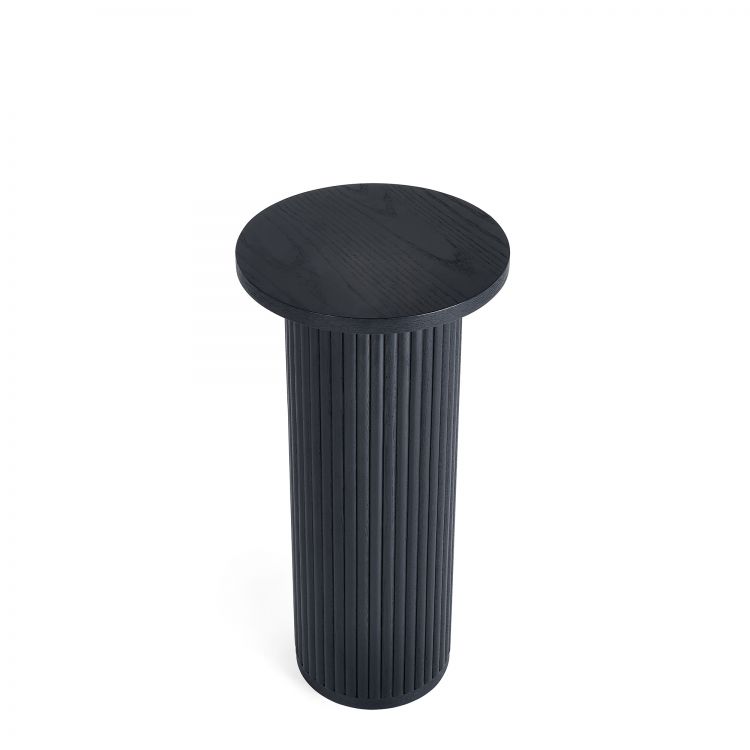 Louis Black Fluted Drinks Table