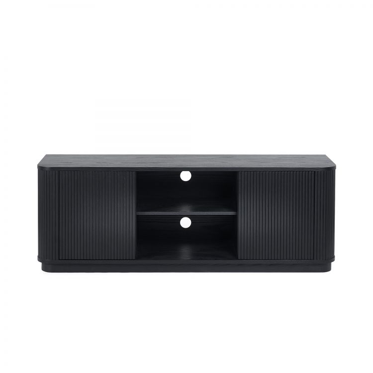Louis Black Fluted TV Unit