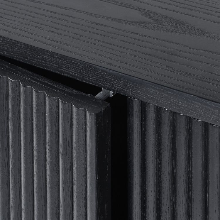 Louis Black Fluted Sideboard