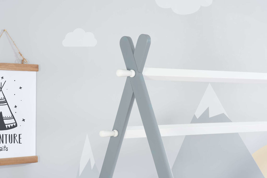 Teepee Bed White & Grey
