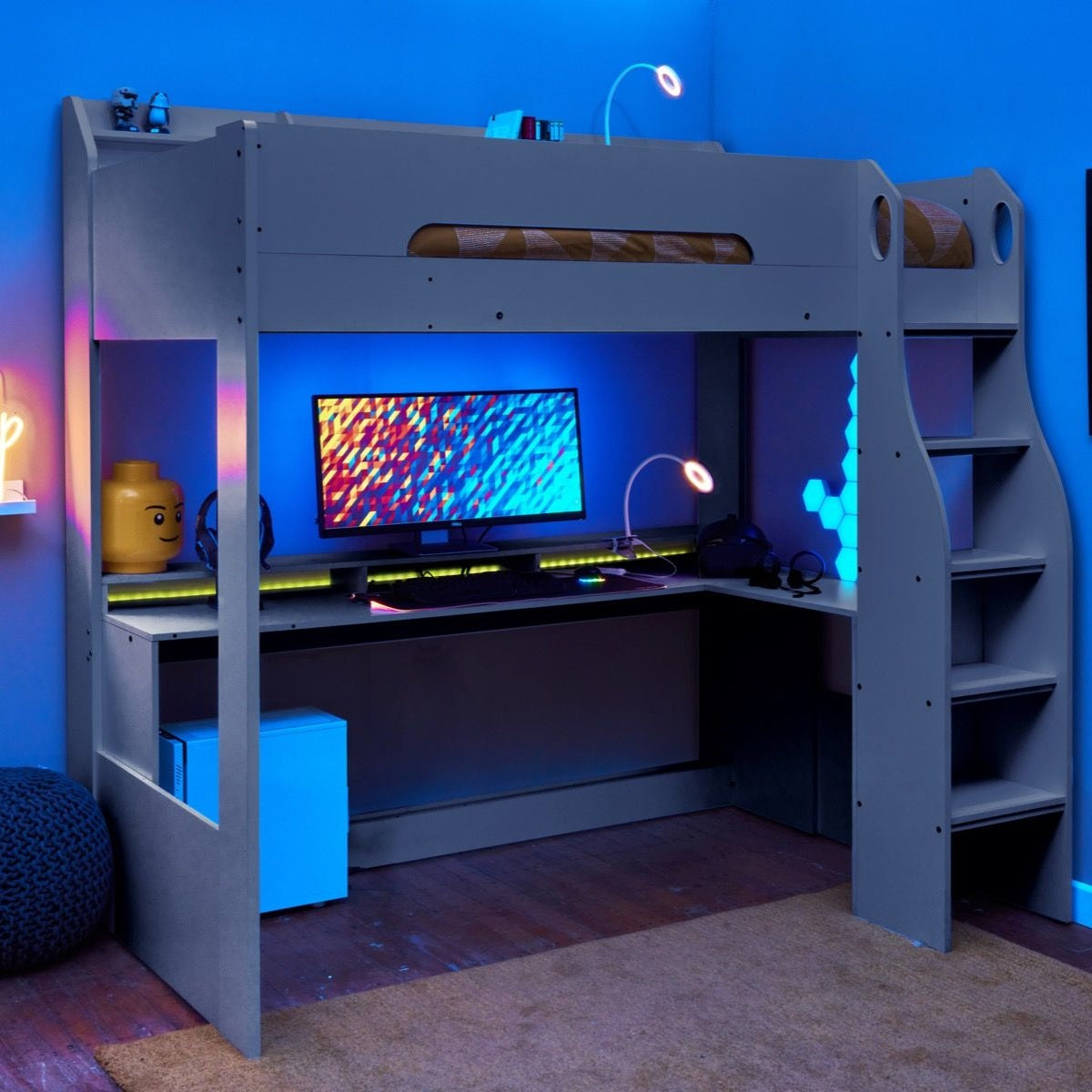 Gaming Bed in Anthracite