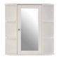 Portland Seven Shelf Mirrored Door Bathroom Cabinet