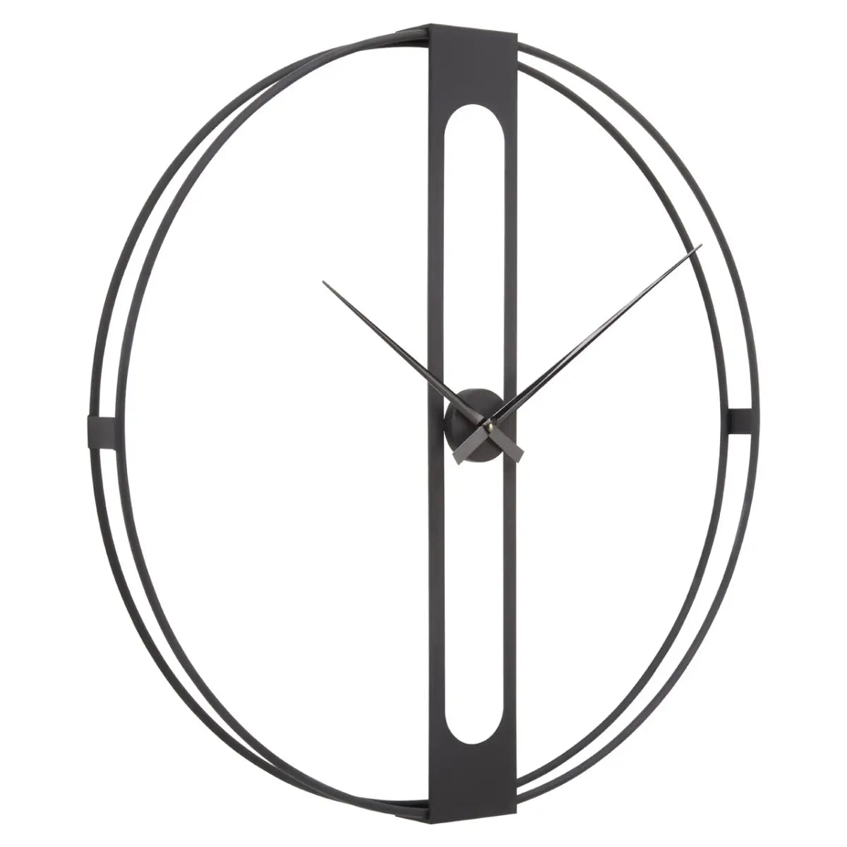 Beauly Black Dual Ring Wall Clock