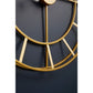 Kent Large Gold Frame & Black Detail Wall Clock