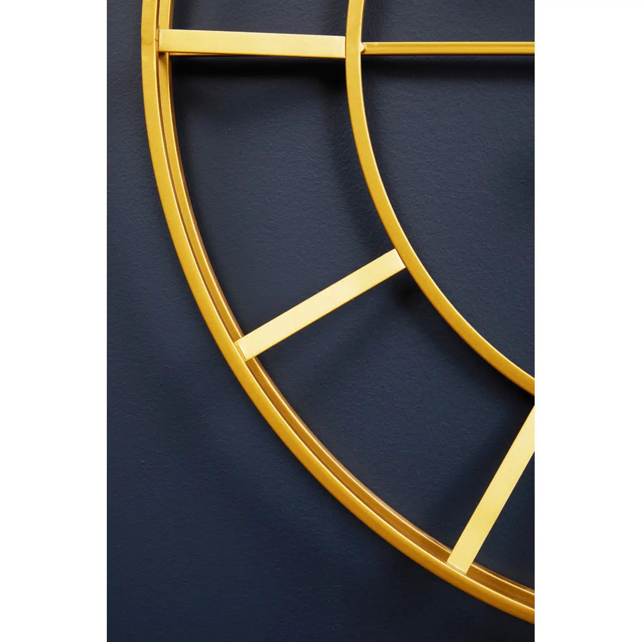 Kent Large Gold Frame & Black Detail Wall Clock