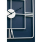 Kent Square Silver Finish Wall Clock