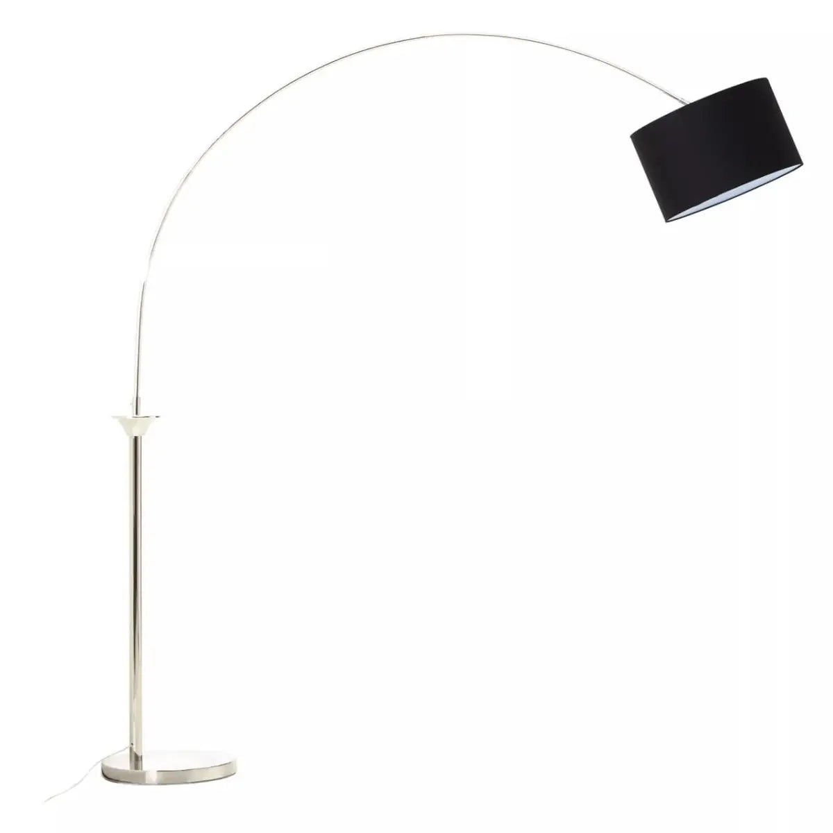 Hubert Saint Nickel Finish Metal Floor Lamp