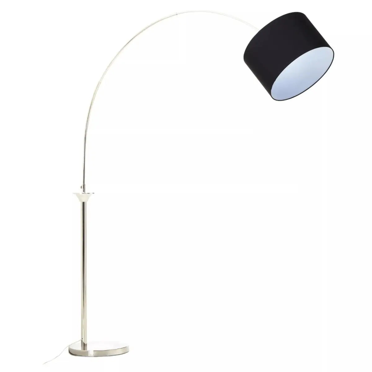 Hubert Saint Nickel Finish Metal Floor Lamp