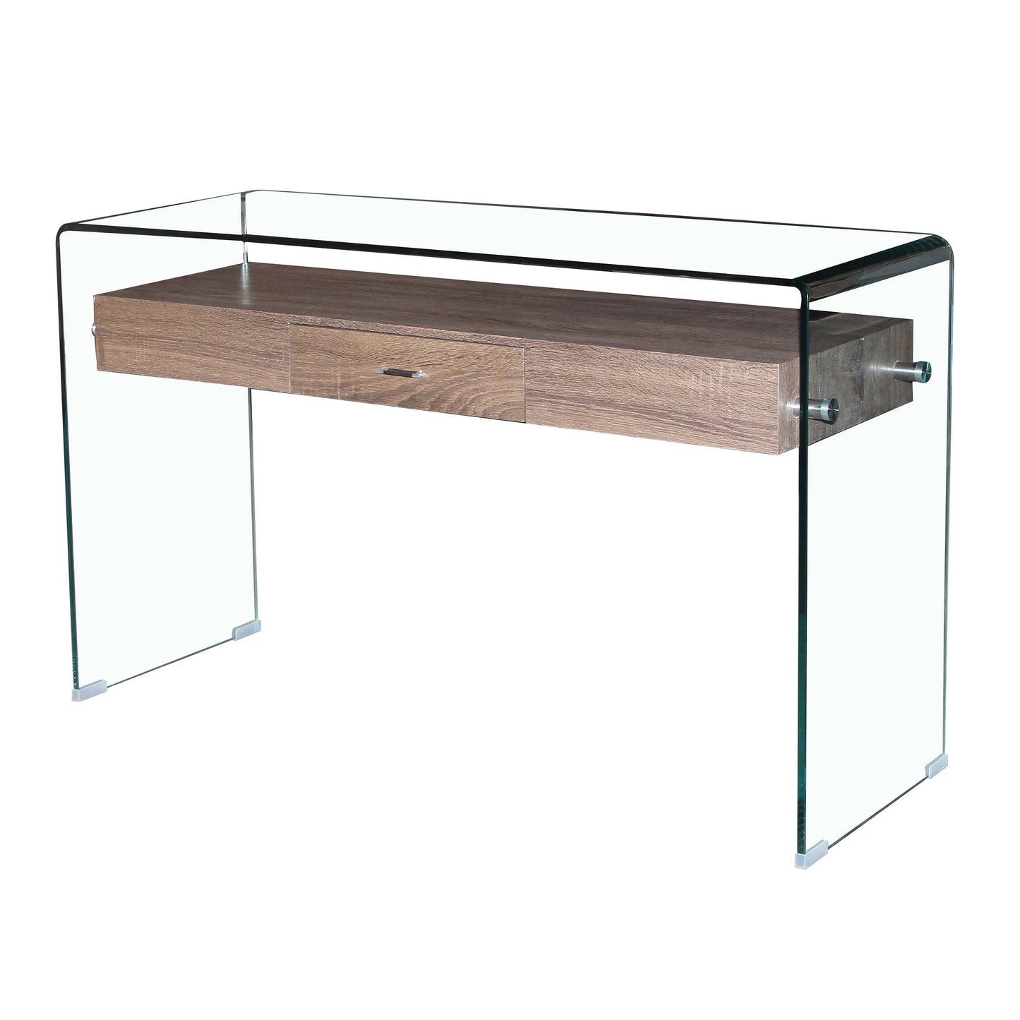 Angola Clear Console Table with Drawer