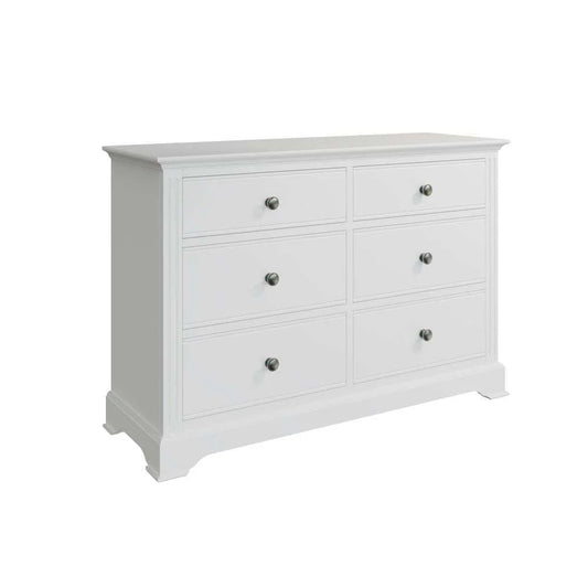 Budapest 6 Drawer Chest in White