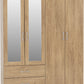 Charles 4 Door 2 Drawer Mirrored Wardrobe